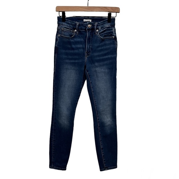 GOOD AMERICAN Skinny Ankle Blue Jeans GLCSP731T Size 4/27 - Picture 1 of 9